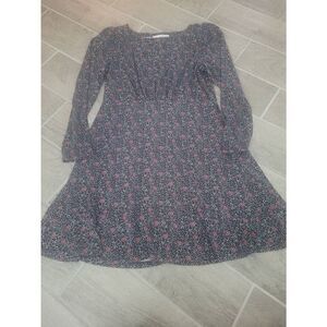 Loft Flounce Flare Dress Size 10 Floral‎